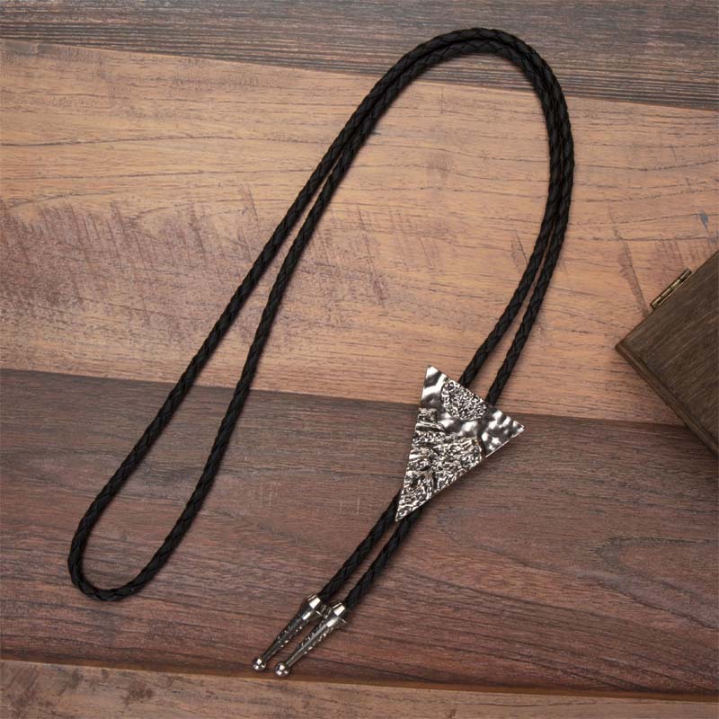 Cowboy läder slips - Gothic Western Bolo slips halsband 🦋