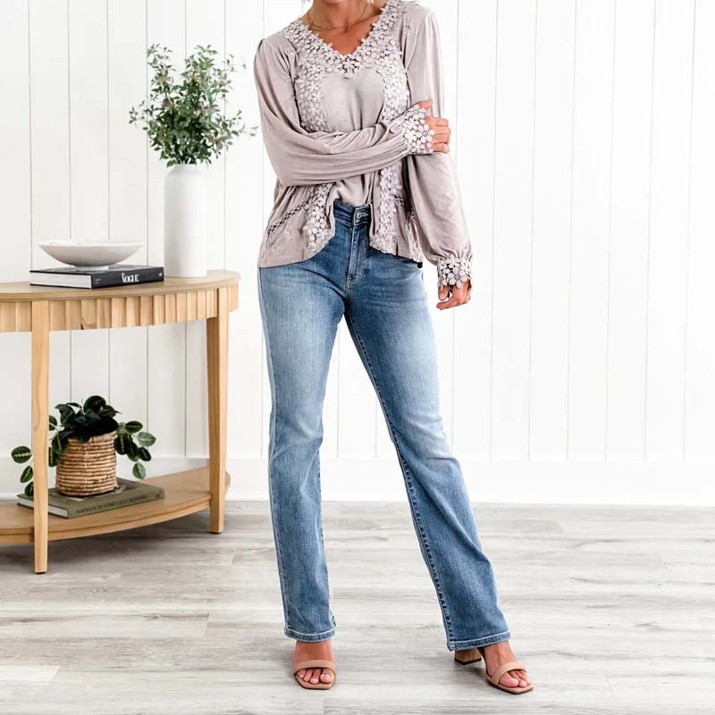 Holy Grail Bootcut jeans med magkontroll đ„