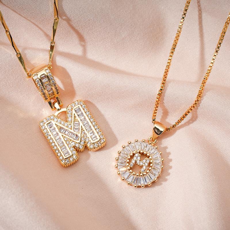 ⭐50% RABATT⭐Alfabetet Hängsmycke Halsband Set