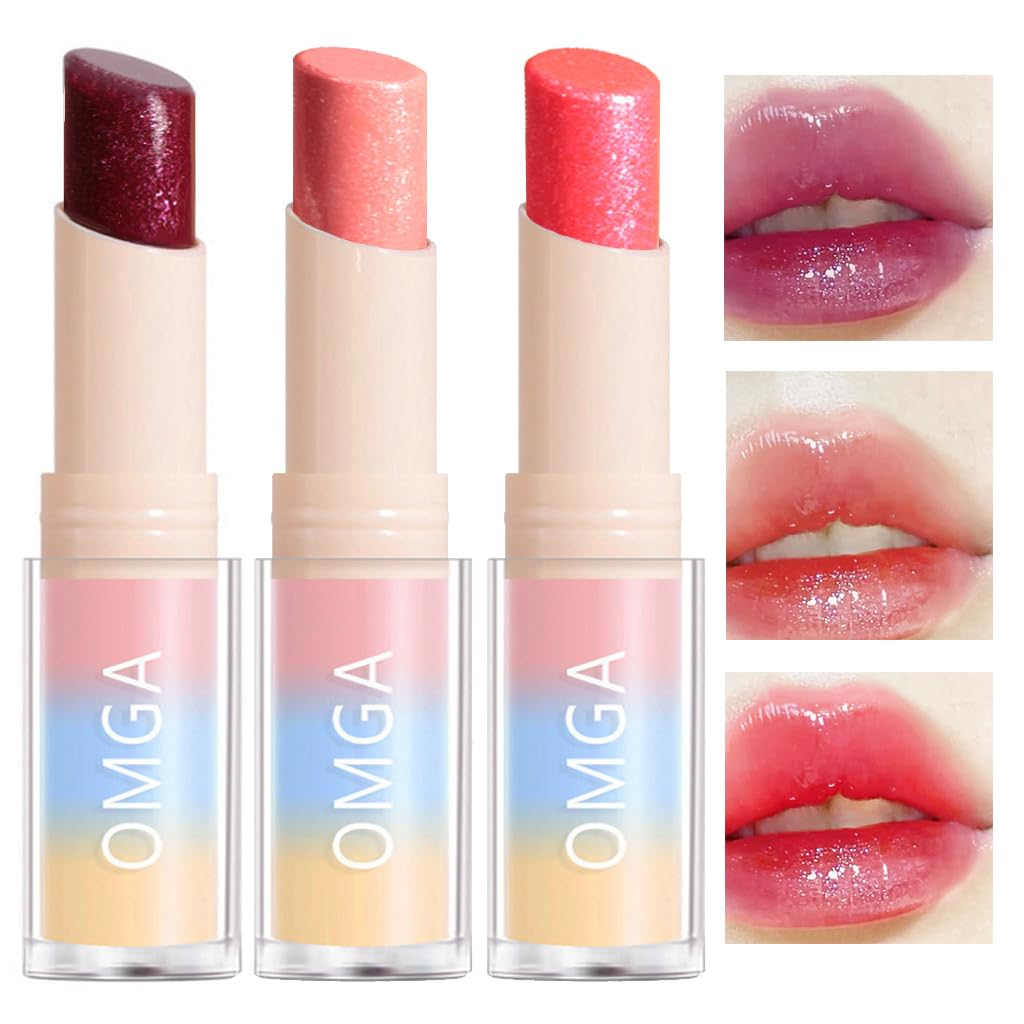 Glitter Lipstick Color Changing Lip Balm