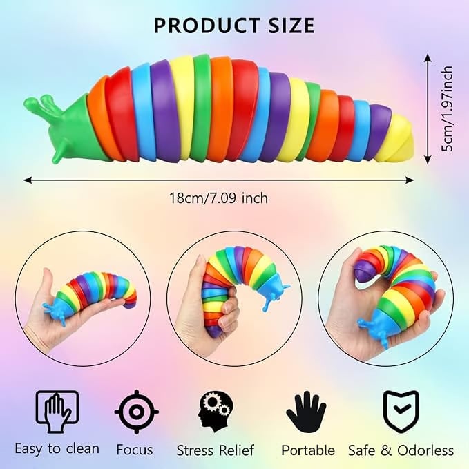 đ±3D Slug Fidget Toy för dina lurviga vĂ€nner