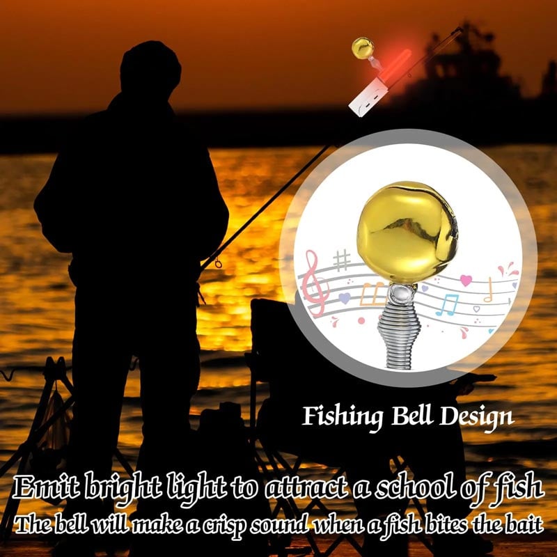 Led-Fiskeljus Med Fruktfiske Och Fickklocka