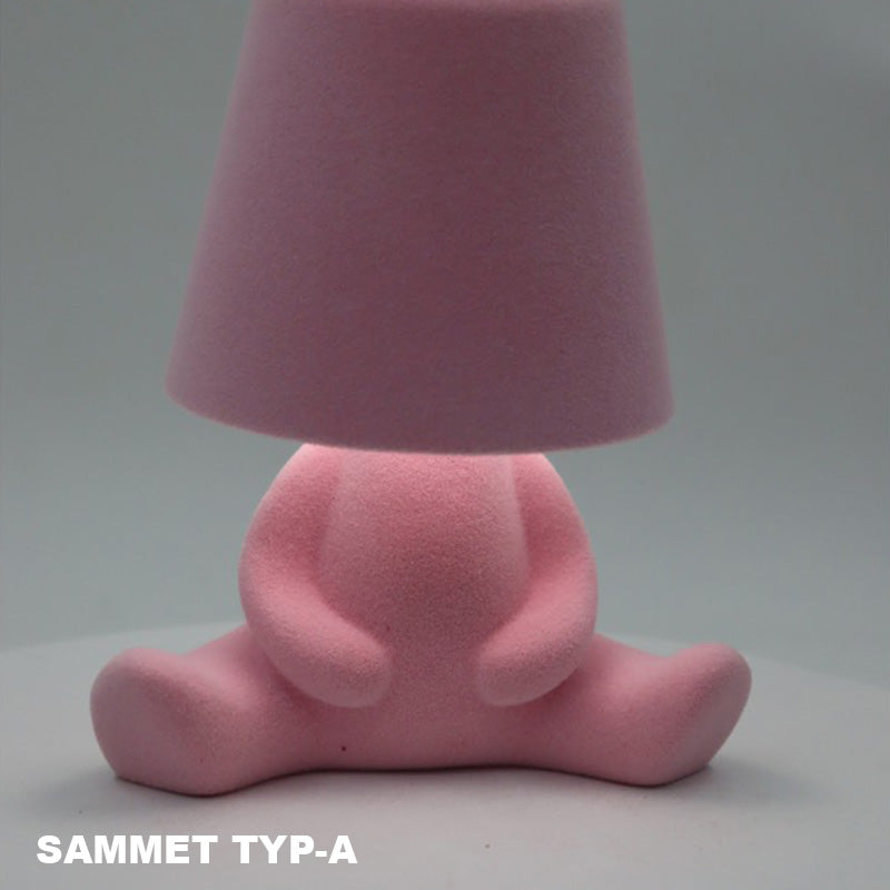 Touch-kontroll bordslampa Gyllene staty LED-lampa