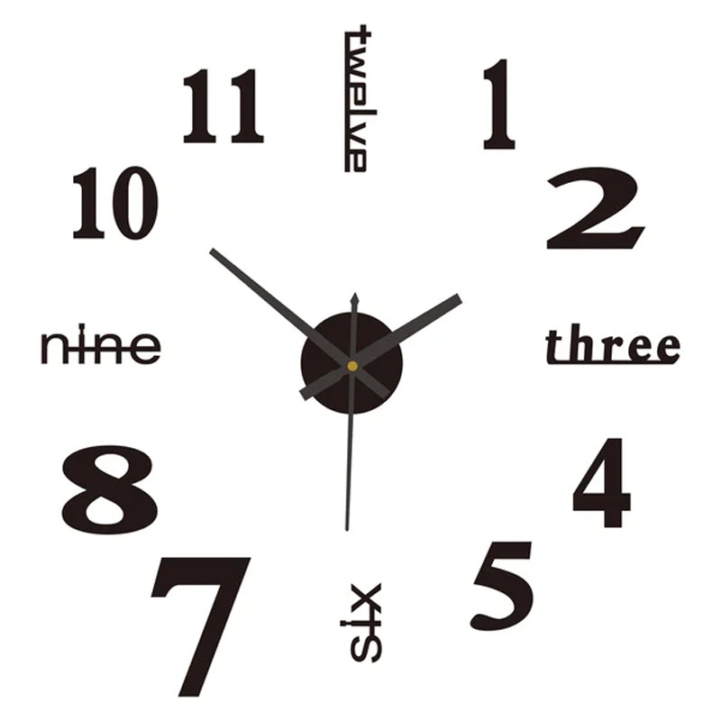 ⏰3D väggdekaler, dekorativa klockor/3D väggdekaler, dekorativa klockor