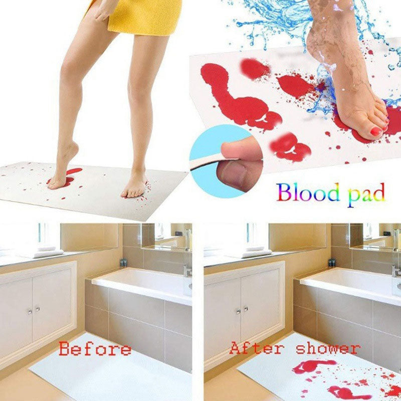 đEarly Halloween Promotionđ-Halloween Bloody Color Changing Bath Mat