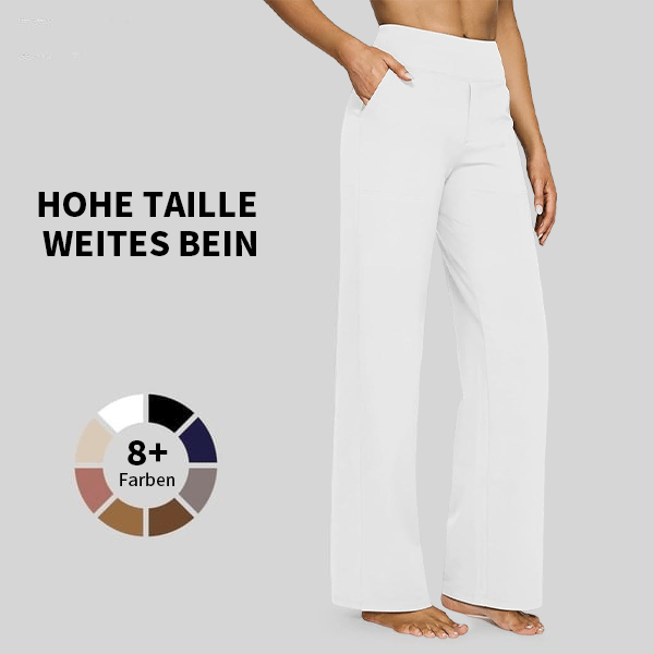 đ Sista dagen 49% rabatt đ„ Löst sittande byxor med hög midja för business casual och yogabyxo