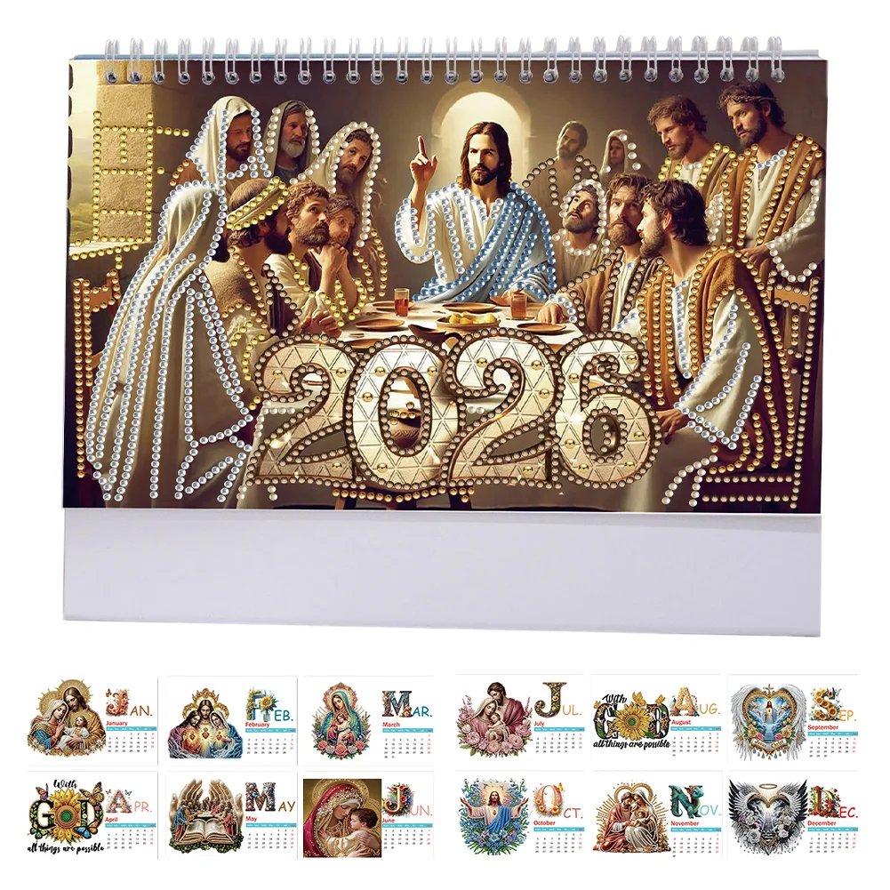đ„Het reađ„2026 DIY Specialformad Diamant StĂ„ende Kalender för Sovrum Vardagsrum