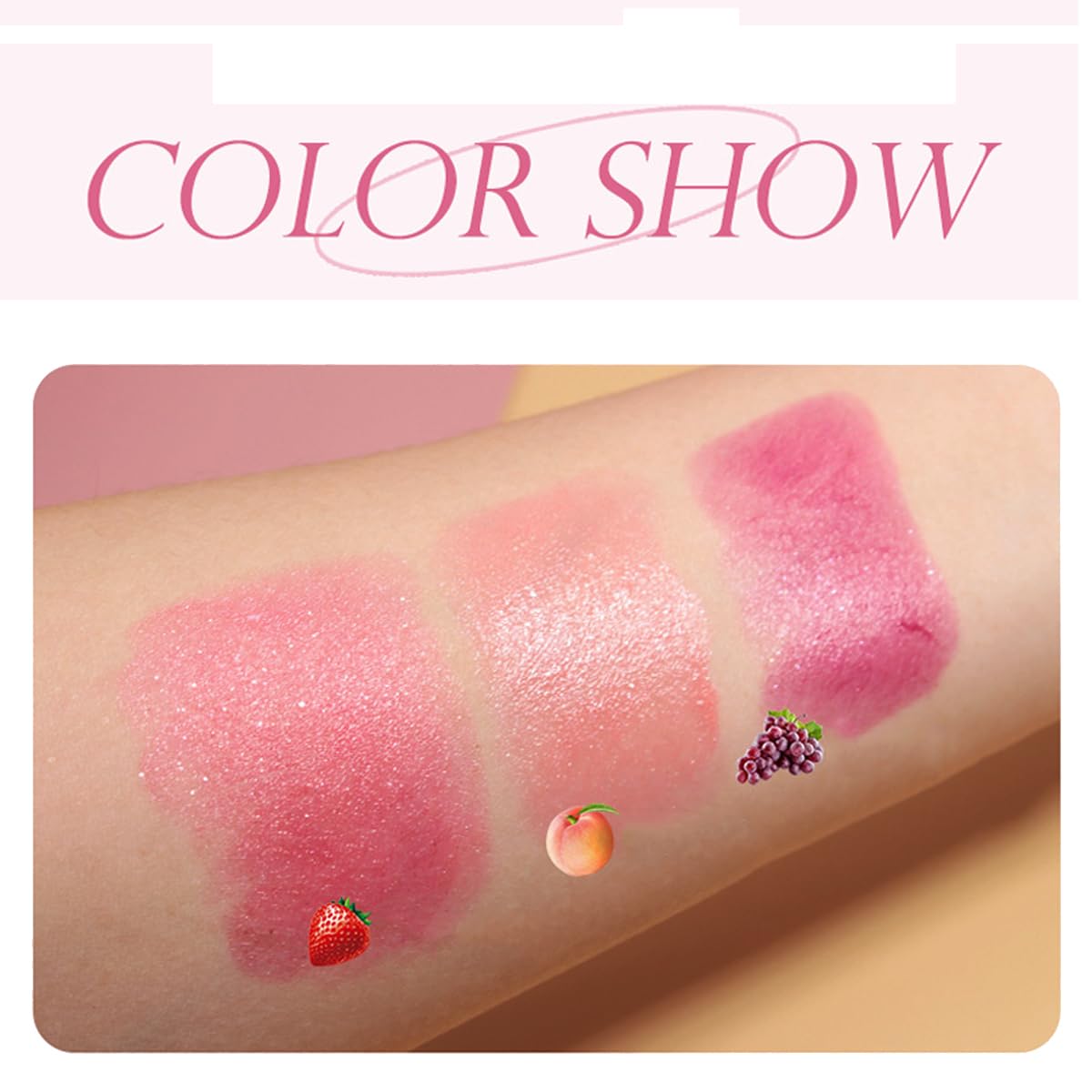 Glitter Lipstick Color Changing Lip Balm
