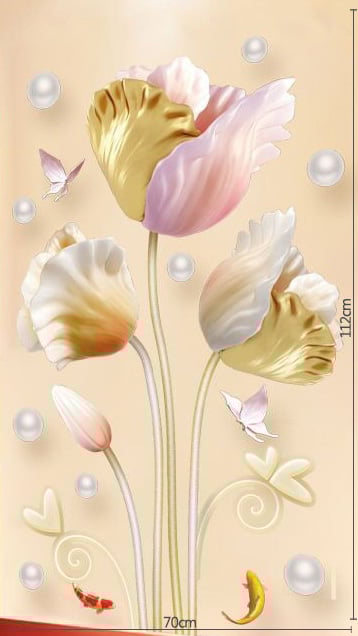 đ„Last Day Promotion 49% RABATTđ„Blomster vĂ€ggdekal tapet