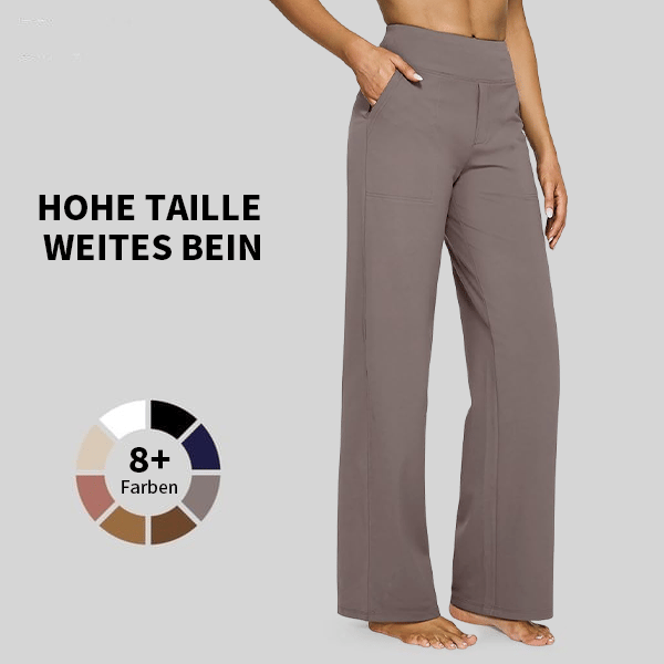 đ Sista dagen 49% rabatt đ„ Löst sittande byxor med hög midja för business casual och yogabyxo