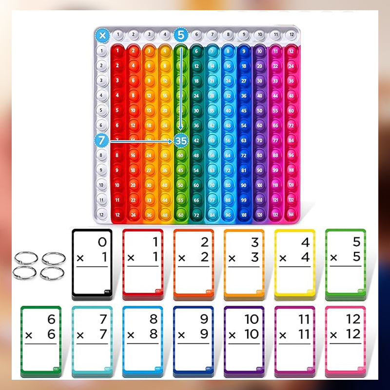 Leksaksset med multiplikationstabell för barn