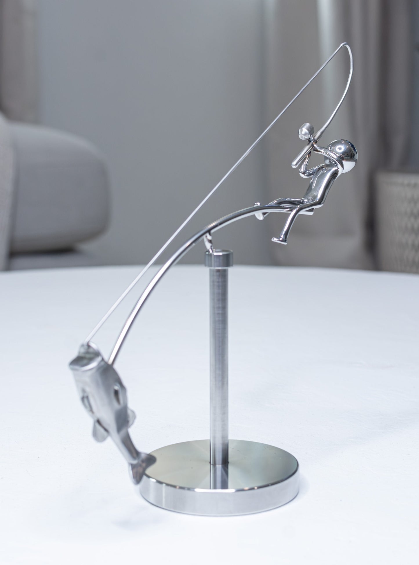 đ„Sista dagen 49 % RABATTđŁSkulpturen The Fisherman Balancing