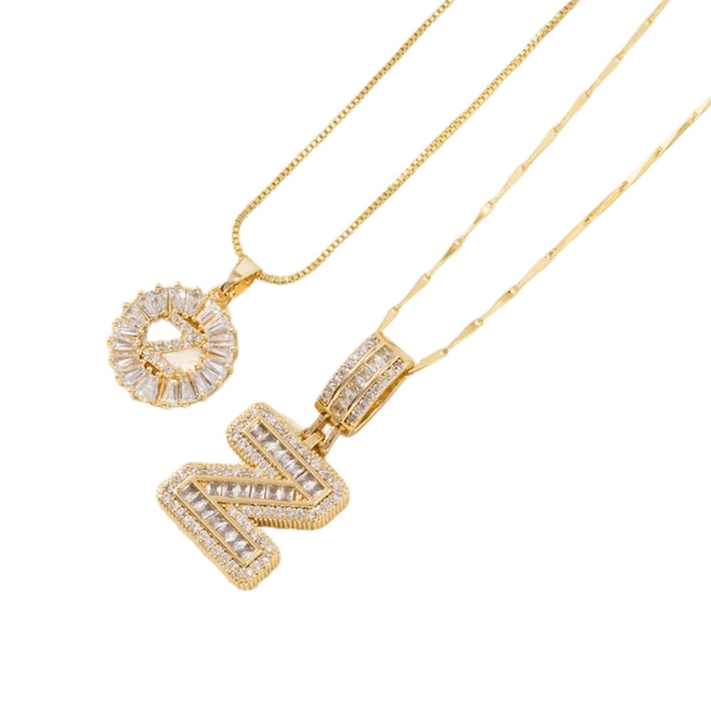 ⭐50% RABATT⭐Alfabetet Hängsmycke Halsband Set