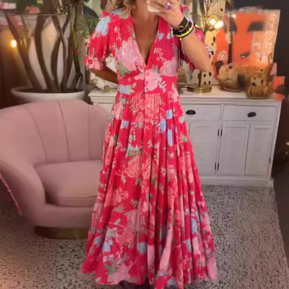 đHot Saleâł BekvĂ€ma lĂ„ngklĂ€nningar med V-hals