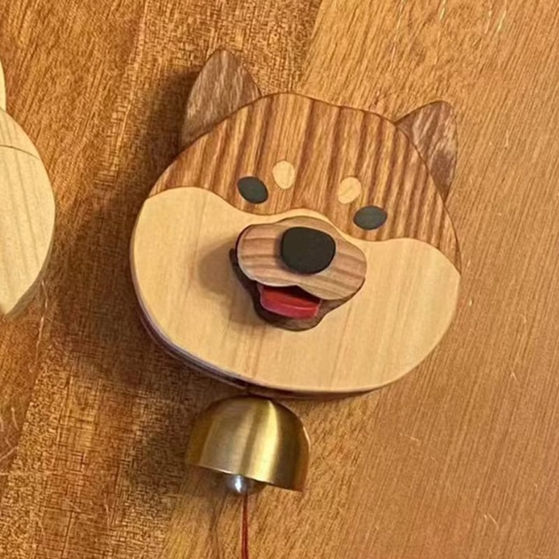 đ
Julrea 49% RABATTđTrĂ€ Shiba Inu Wind Chime Doorbellđ¶