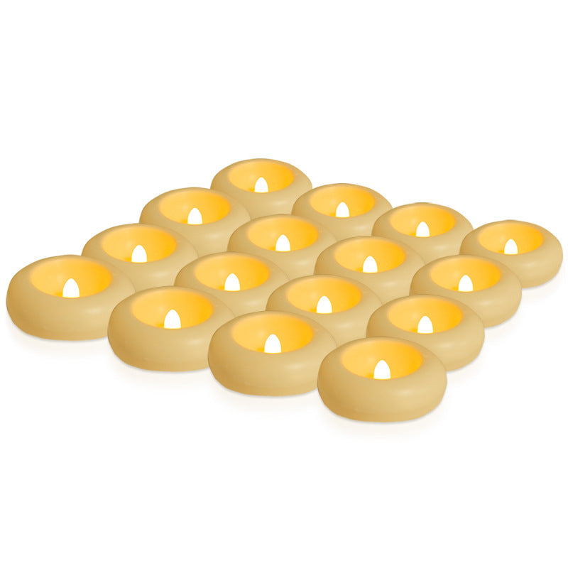 Flamlösa led flytande ljus