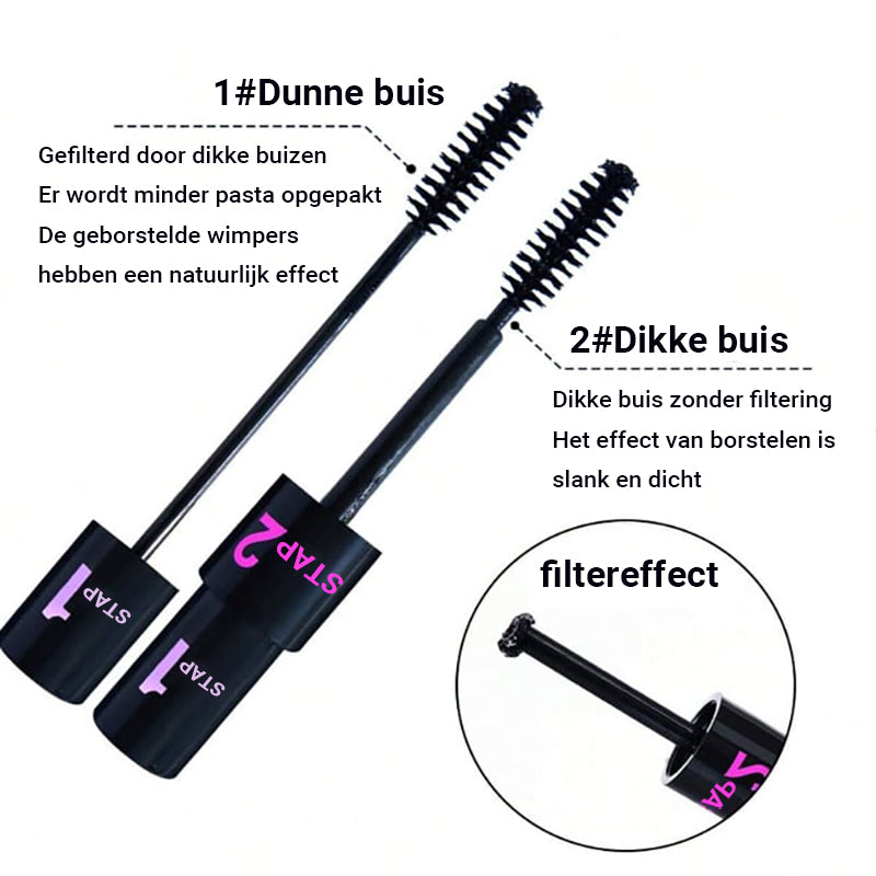Långa, tjocka fransar Duo Mascara