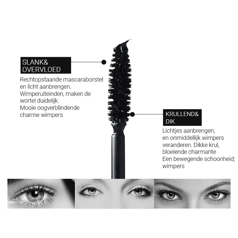 Långa, tjocka fransar Duo Mascara