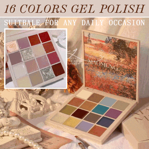 đ
Ny modell 16 fÀrger solid nagellacksbricka