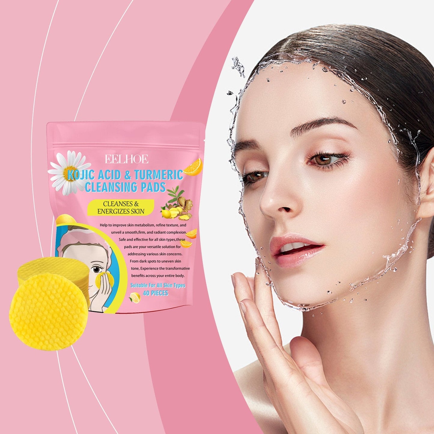 đ„ Gurkmeja Kojic Acid Cleansing Pads