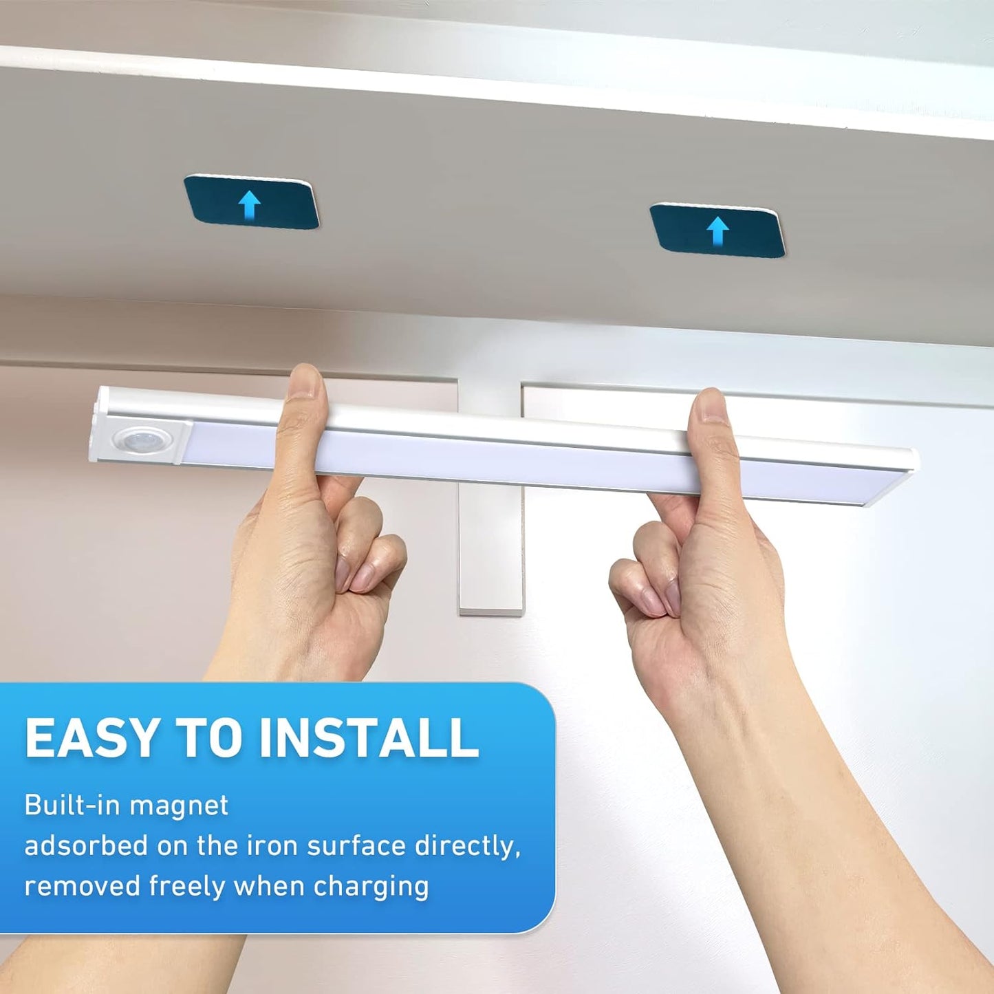 đ„Magnetisk sjĂ€lvhĂ€ftande LED-ljusremsa med smart sensor
