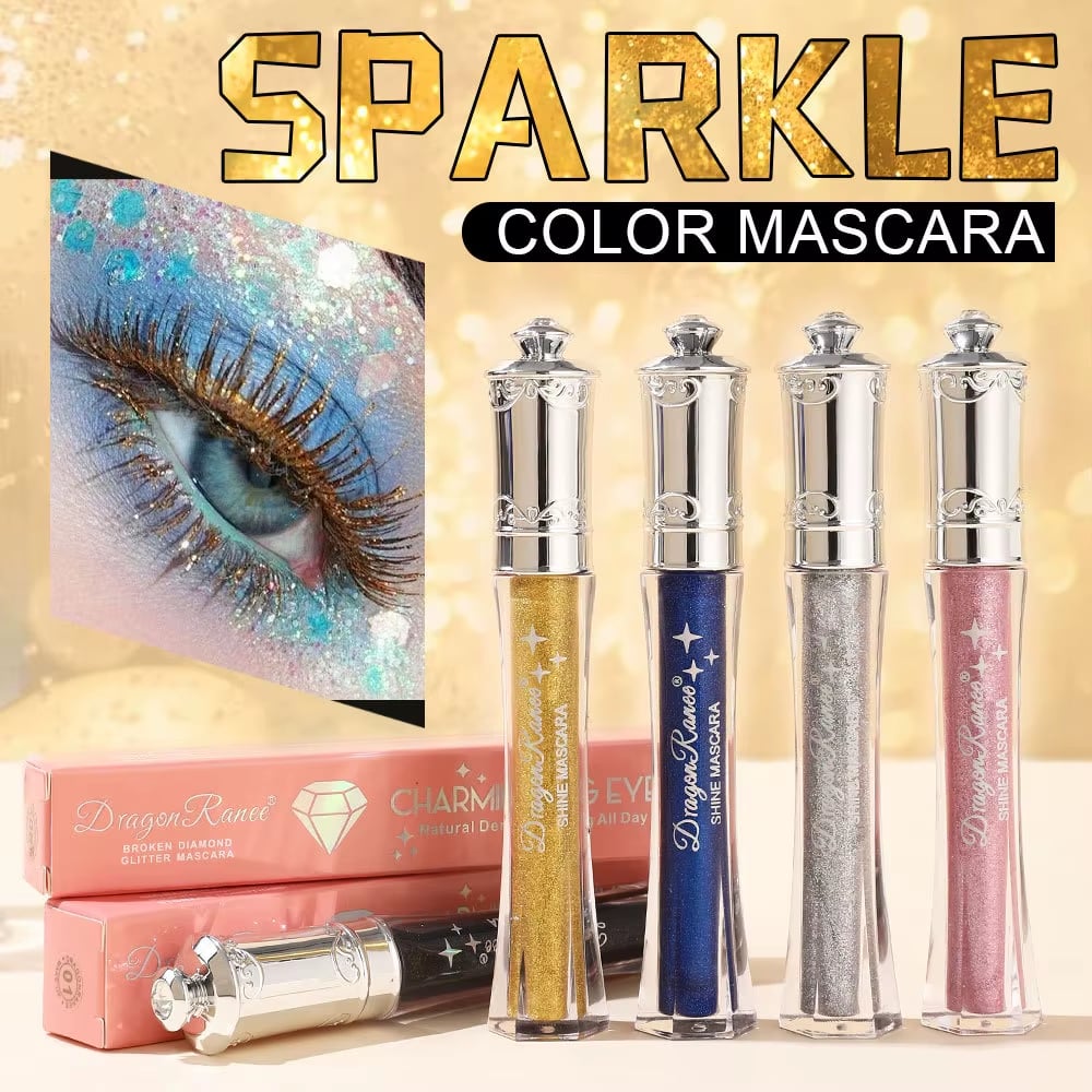 Glittrande Kristalldiamantfärgad Glittermascara