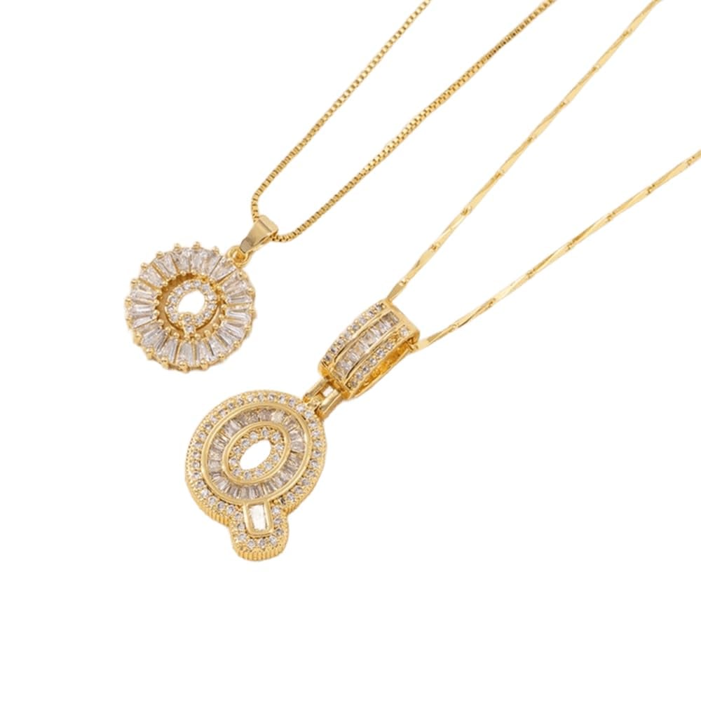 ⭐50% RABATT⭐Alfabetet Hängsmycke Halsband Set