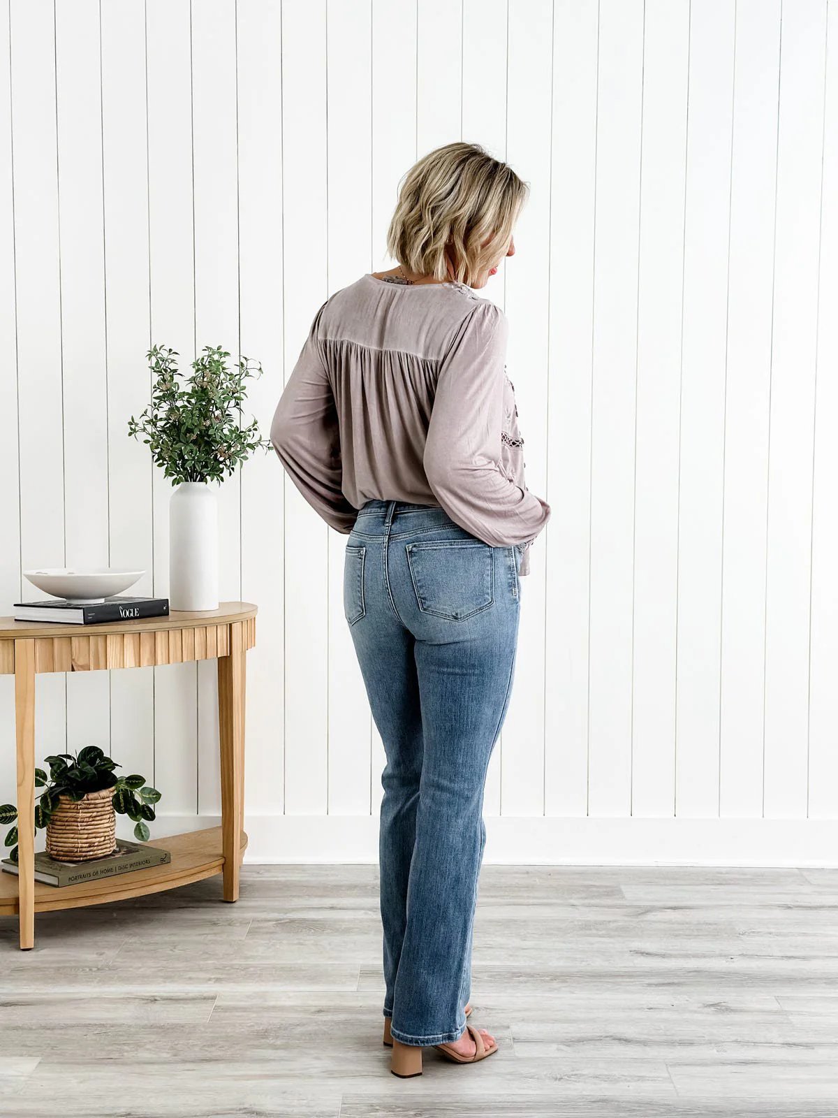 Holy Grail Bootcut jeans med magkontroll đ„