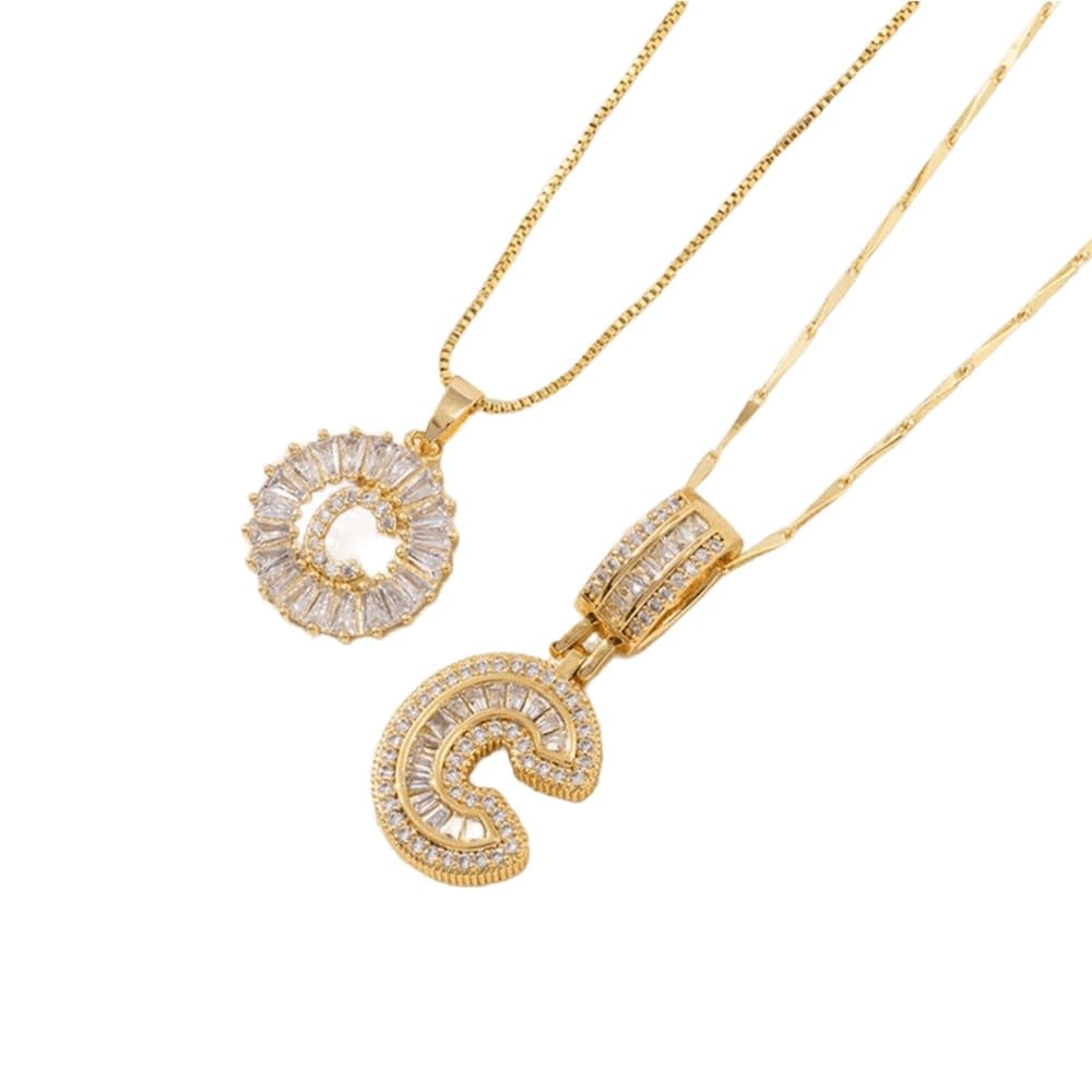 ⭐50% RABATT⭐Alfabetet Hängsmycke Halsband Set