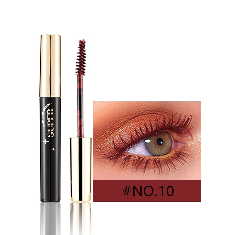 Mascara av silkesfiber Mascara med färg för ögonfransar