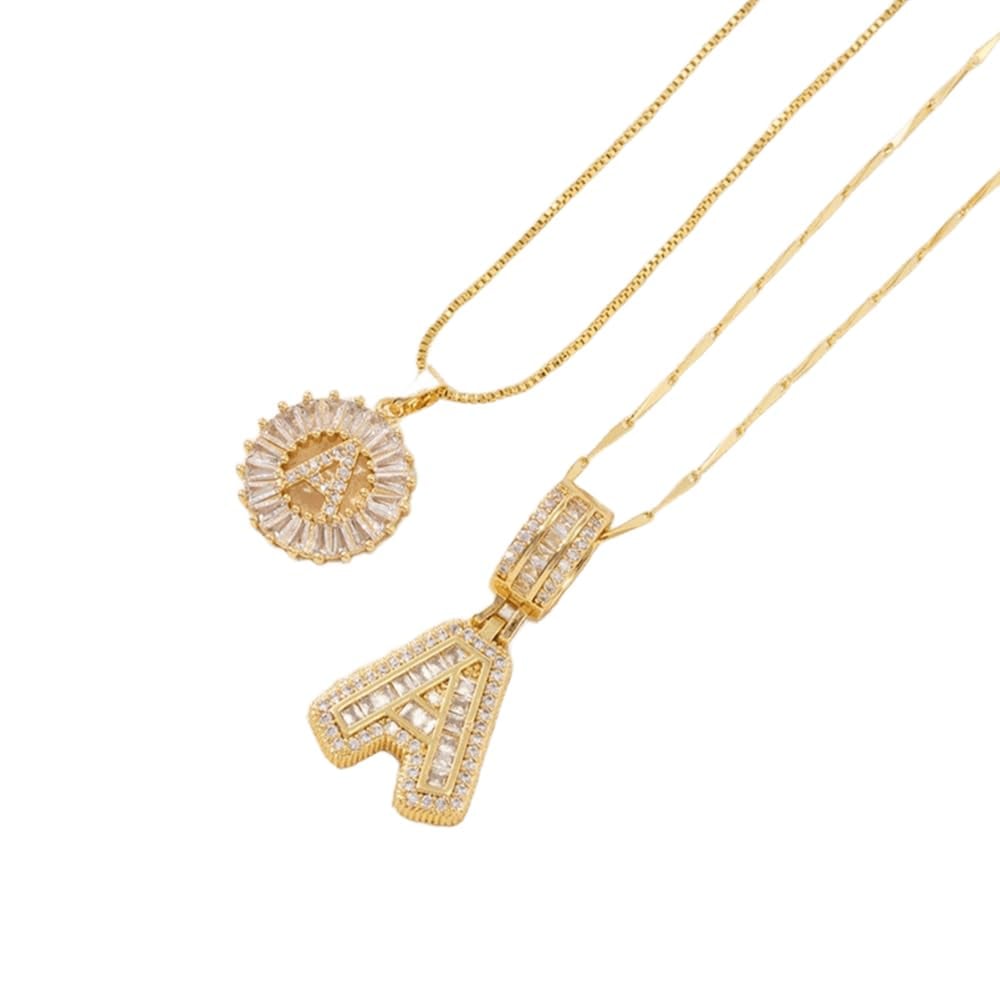 ⭐50% RABATT⭐Alfabetet Hängsmycke Halsband Set