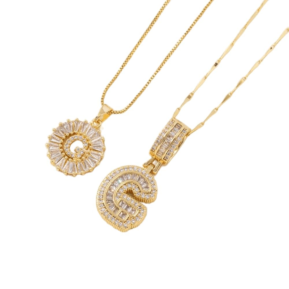 ⭐50% RABATT⭐Alfabetet Hängsmycke Halsband Set