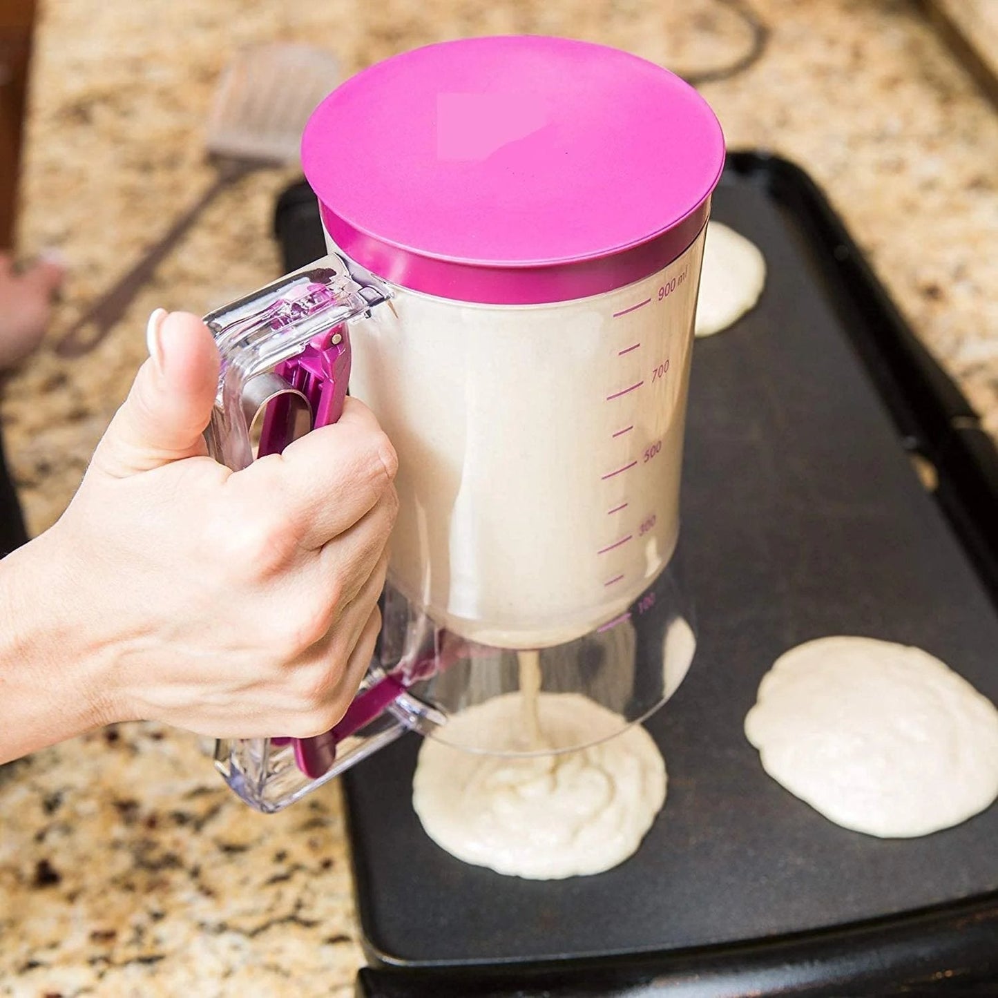 đ§Deg cupcake pannkaka delare dispenser verktyg/batteri separator dispenser