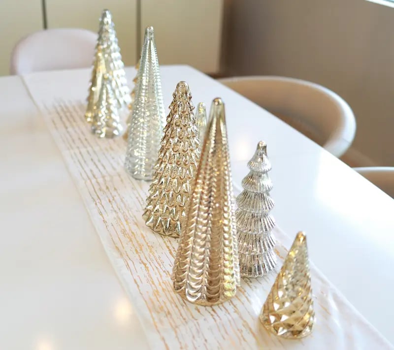 ✨Glittrande jul – 5-delars kristallglasträdset med belysning✨
