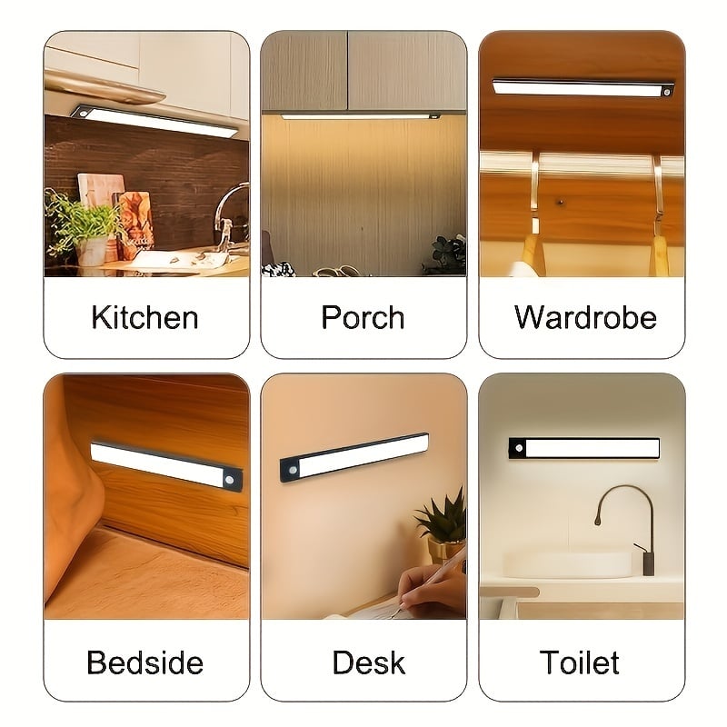 đ„Magnetisk sjĂ€lvhĂ€ftande LED-ljusremsa med smart sensor