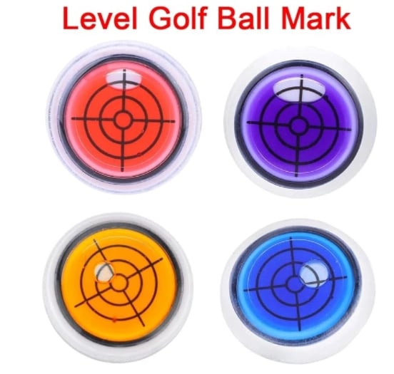 đ„(Golftrainer) Golfbalmarker Ronde dop Clip Mark met waterpasfunctie/Golf Ball Marker Round Cap Clip Mark with Spirit Level Function