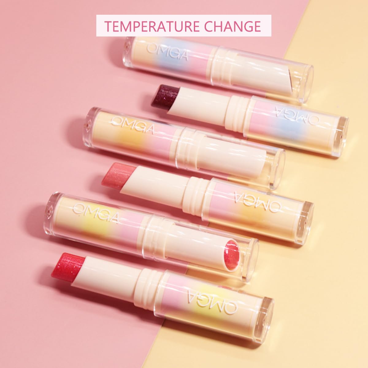 Glitter Lipstick Color Changing Lip Balm