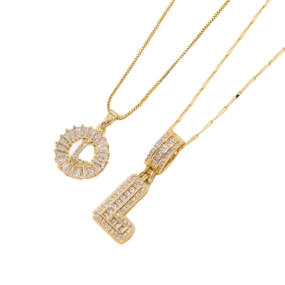 ⭐50% RABATT⭐Alfabetet Hängsmycke Halsband Set