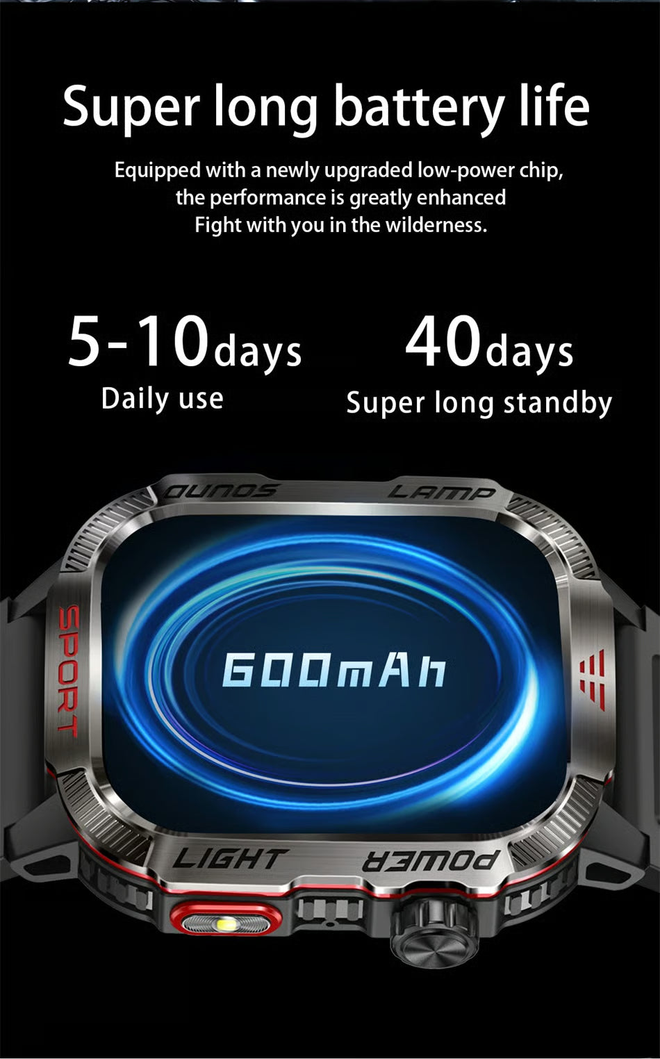 đ„Sista dagen 70 % RABATT â MilitĂ€risk outdoor-sport-smartwatch för mĂ€n för Android och iOS