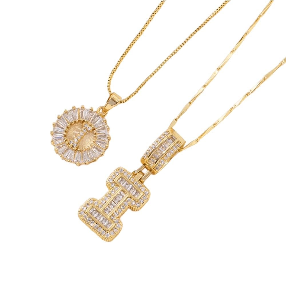 ⭐50% RABATT⭐Alfabetet Hängsmycke Halsband Set