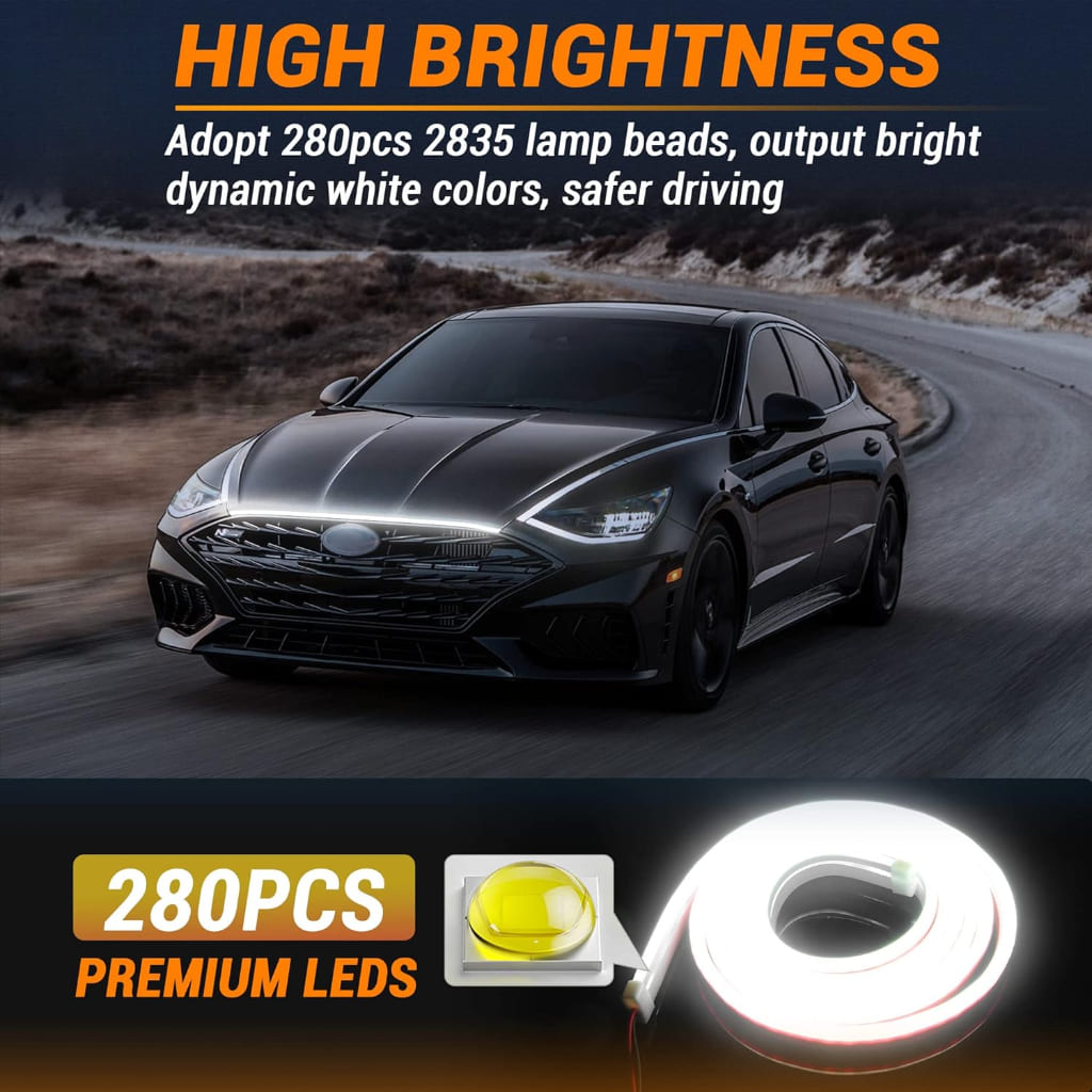 Light strip for car bumper