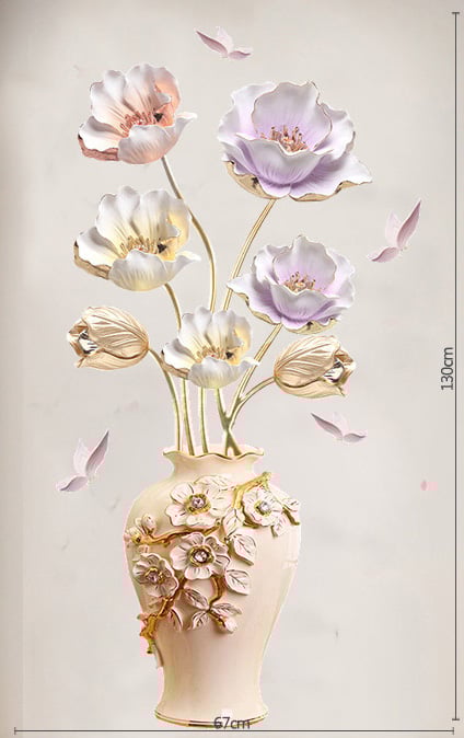 đ„Last Day Promotion 49% RABATTđ„Blomster vĂ€ggdekal tapet
