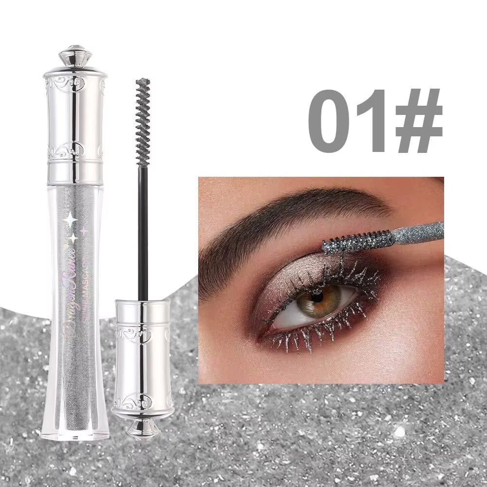 Glittrande Kristalldiamantfärgad Glittermascara