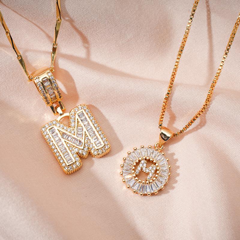 ⭐50% RABATT⭐Alfabetet Hängsmycke Halsband Set