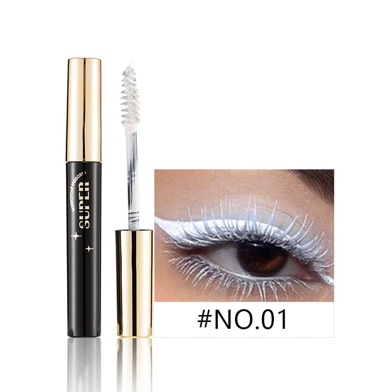 Mascara av silkesfiber Mascara med färg för ögonfransar