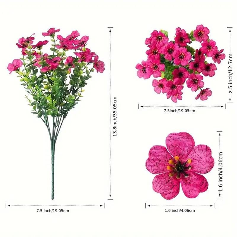 đșUV-resistent fĂ€rgglad konstgjord blommađ