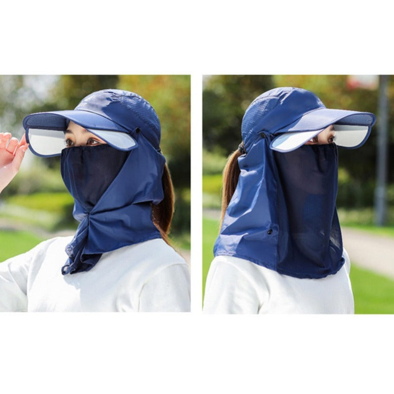 All-Terrain UV Shield-keps med nack- och ansiktsskydd