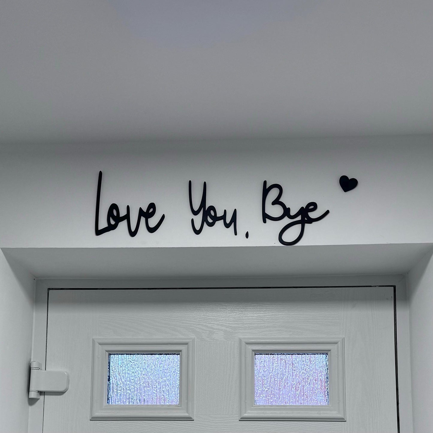đżLOVE YOU BYE TrĂ€skylt i bohemisk stil för vĂ€ggdekorationđż