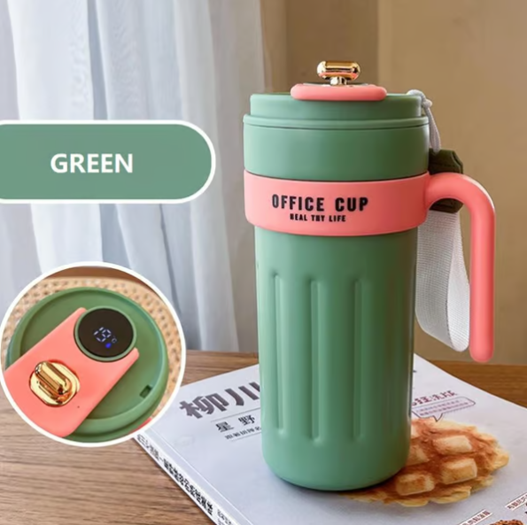 Kaffetermos med temperaturdisplay