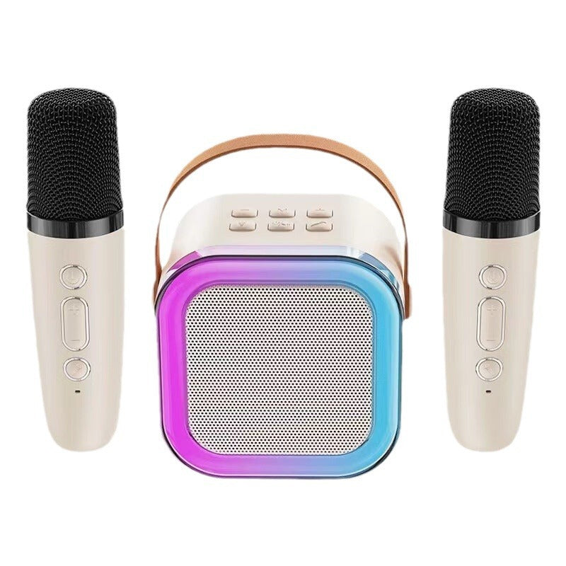 Mini Karaoke Machine med trådlösa mikrofoner